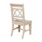 International Concepts Canyon Collection Set of 2 Double X- Back Chairs, Unfinished C-47P - alternate 3